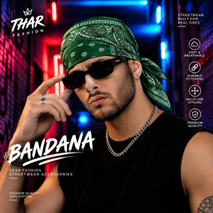 100% Cotton 2-Side Print Bandana – Unisex