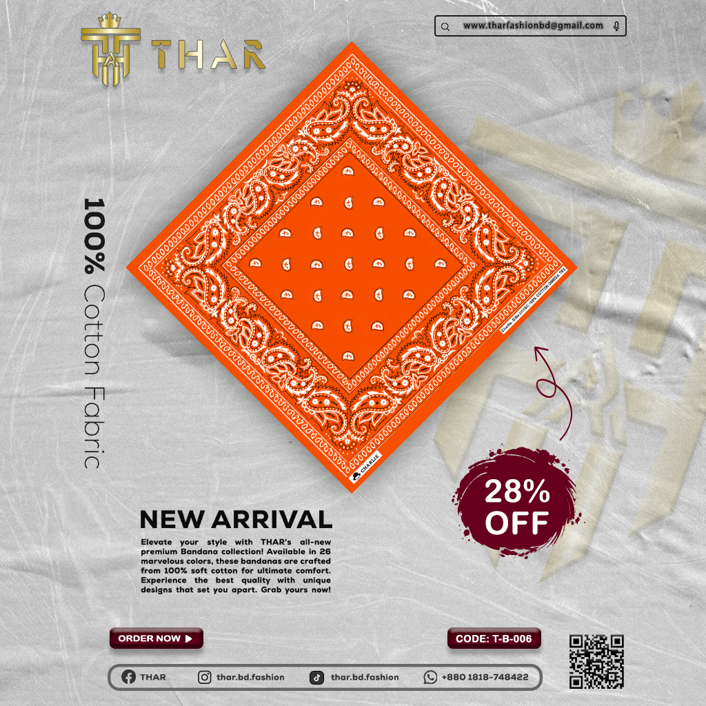 100% Cotton Bandana