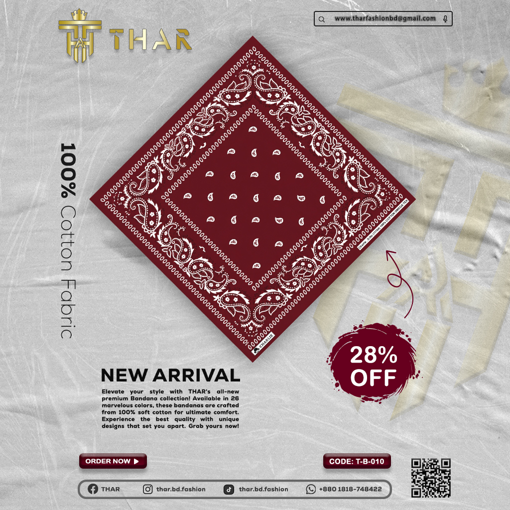 100% Cotton Bandana