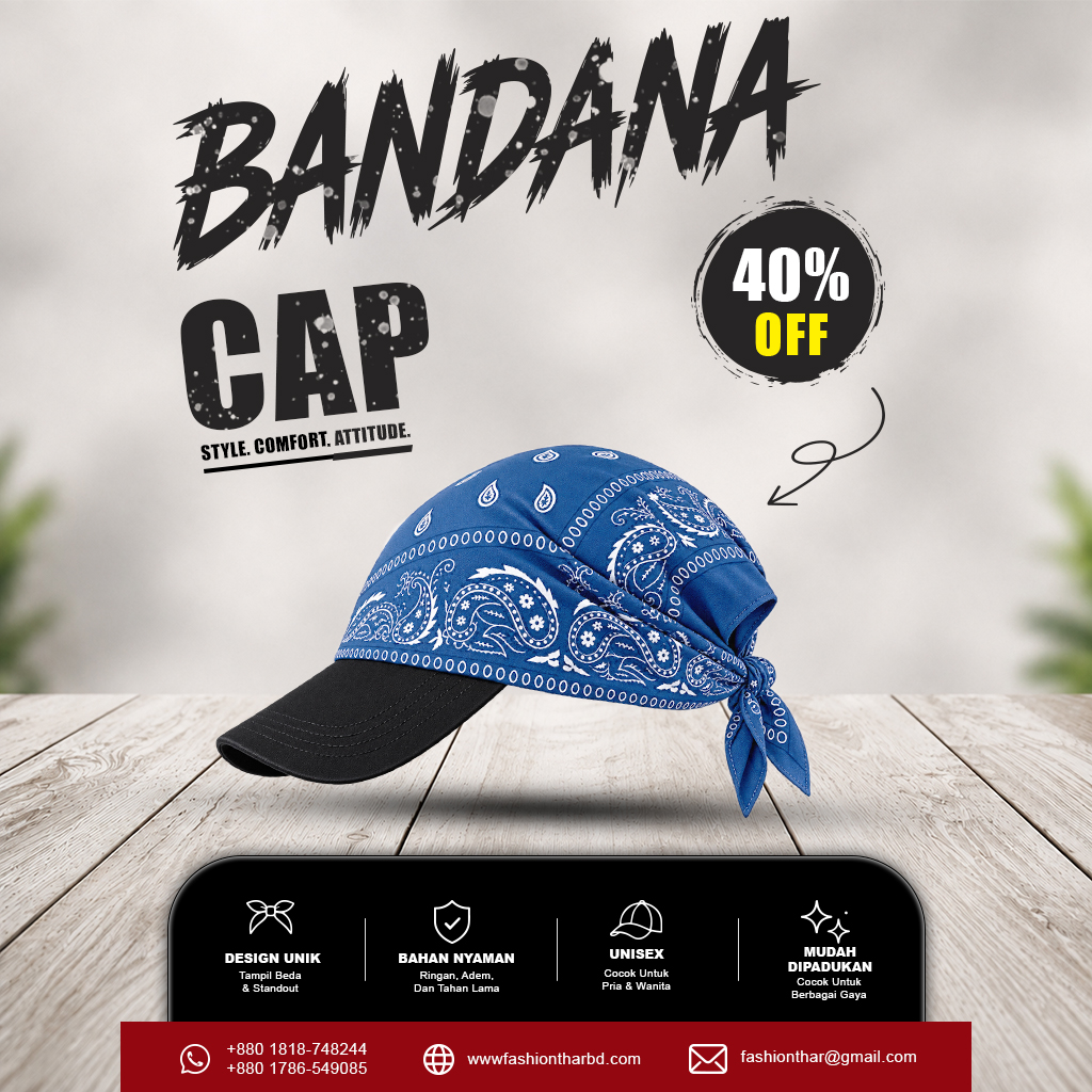 Premium Bandana Cap
