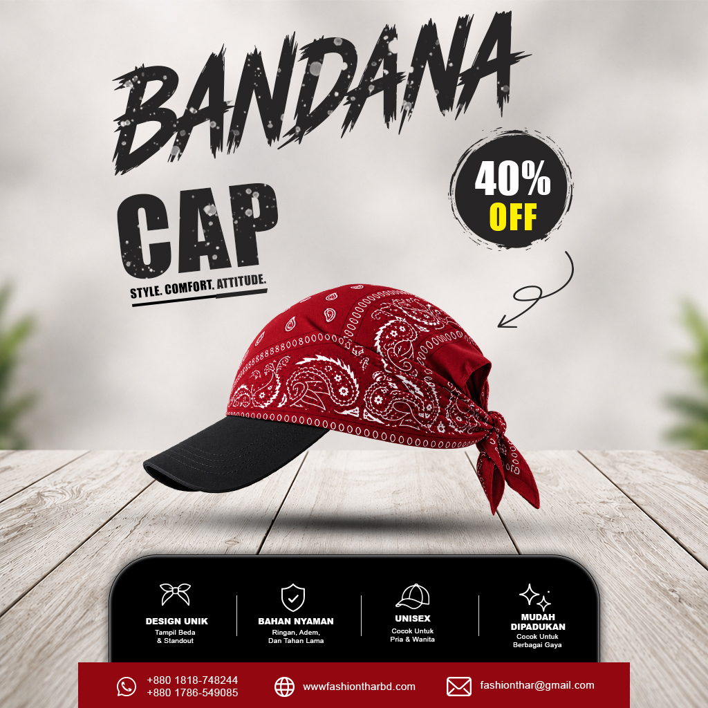 Premium Bandana Cap