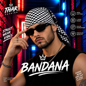 100% Cotton 2-Side Print Bandana – Unisex