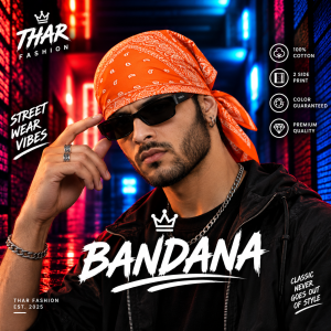 100% Cotton 2-Side Print Bandana – Unisex