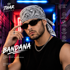 100% Cotton 2-Side Print Bandana – Unisex