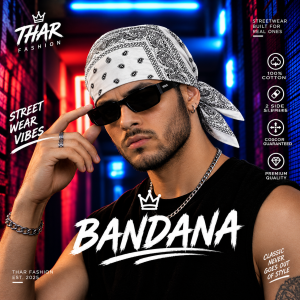 100% Cotton Bandana  – Unisex