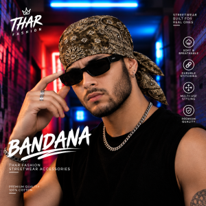 100% Cotton 2-Side Print Bandana – Unisex