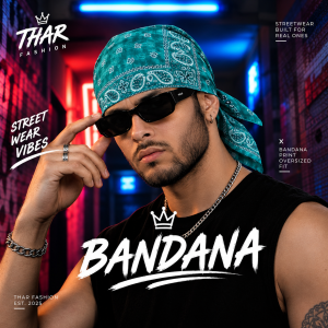 100% Cotton 2-Side Print Bandana – Unisex
