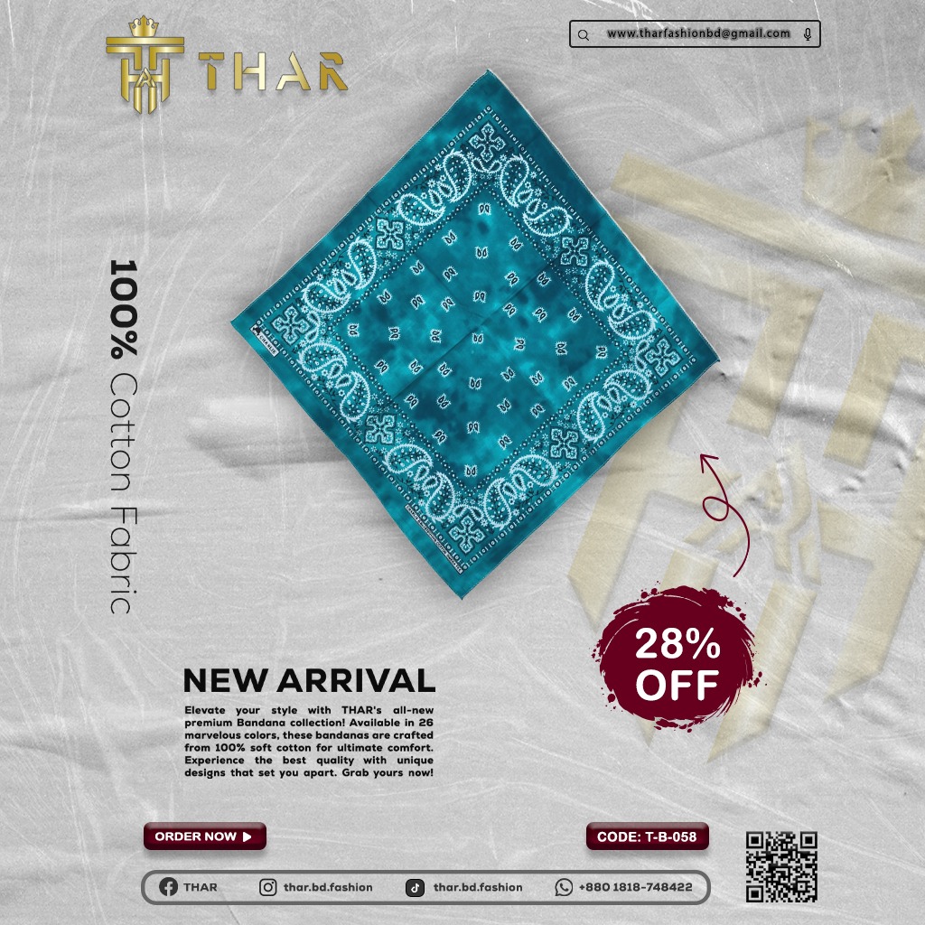 100% Cotton Bandana Male / Female